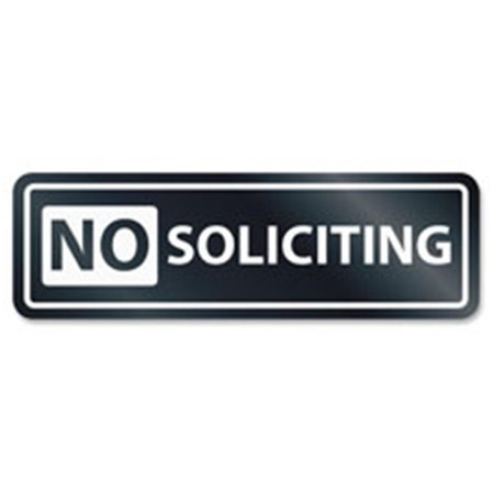 U.S. STAMP & SIGN U.S. Stamp & Sign USS9435 No Soliciting Window Sign USS9435